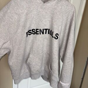 Fear of God Essentials Light Gray Hoodie